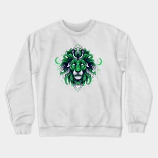 lion head golden Crewneck Sweatshirt